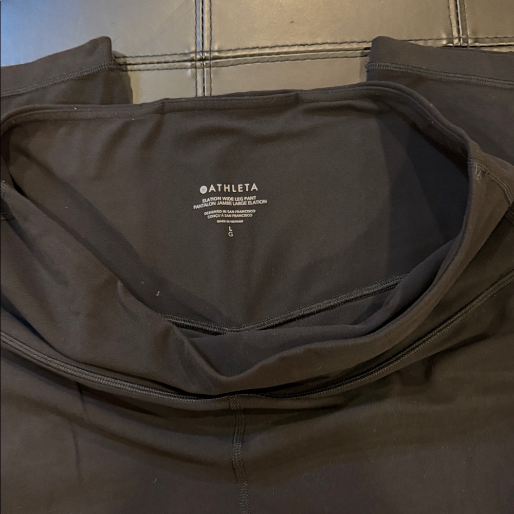 Athleta Women's Black Wide Leg Pants